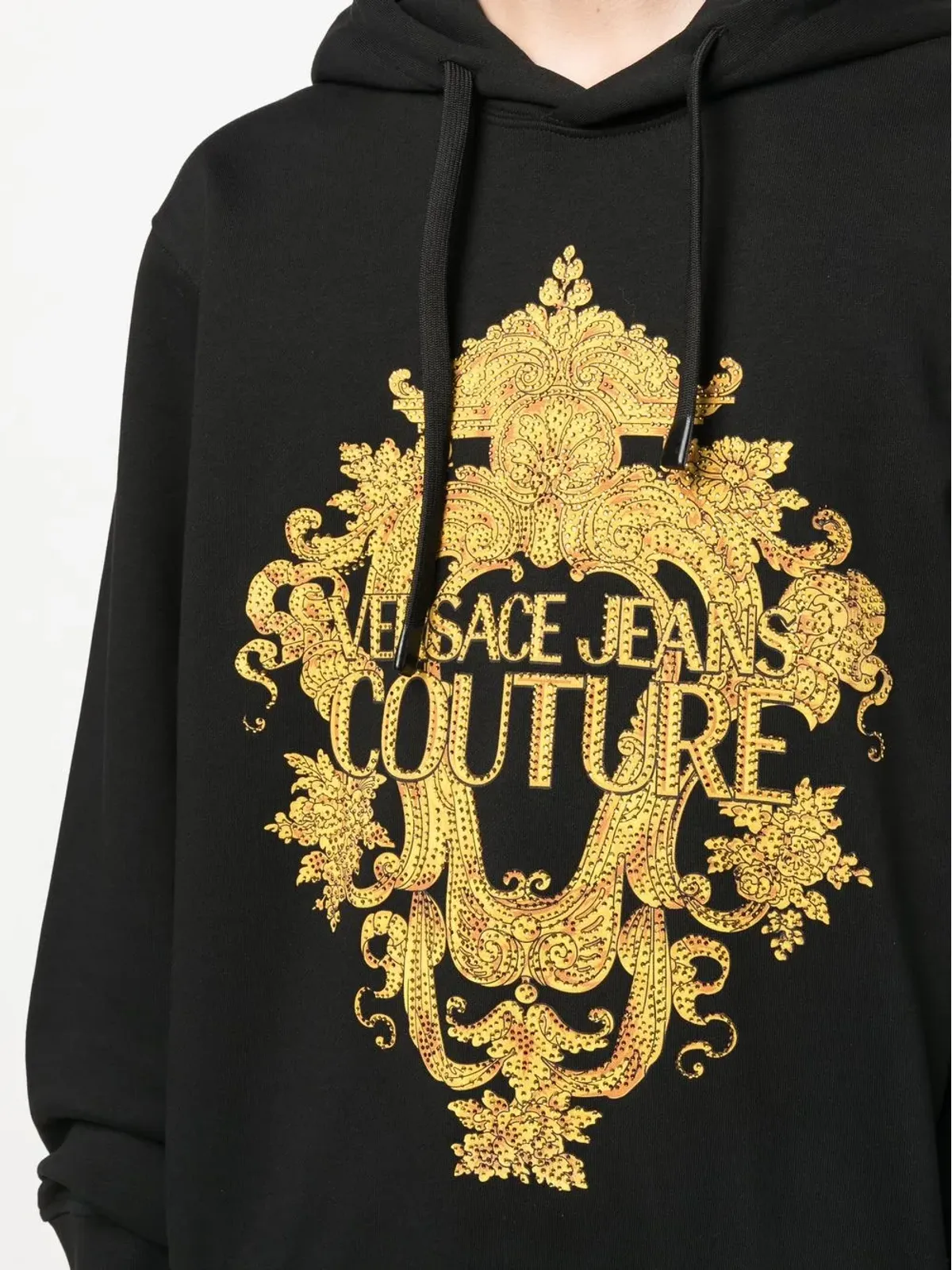 Versace Jeans Couture ロゴプリント コットン パーカー - 画像5