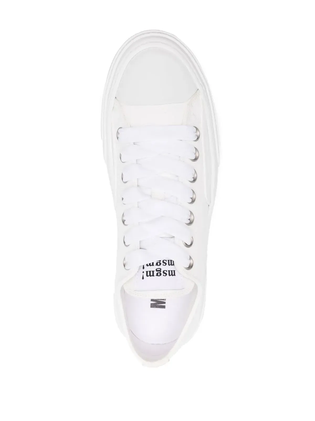 MSGM 無地のロー・トップスニーカー - 画像4