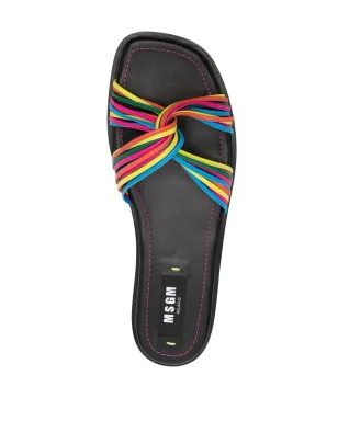 MSGM マルチストラップレザー スリッパ - サムネイル4