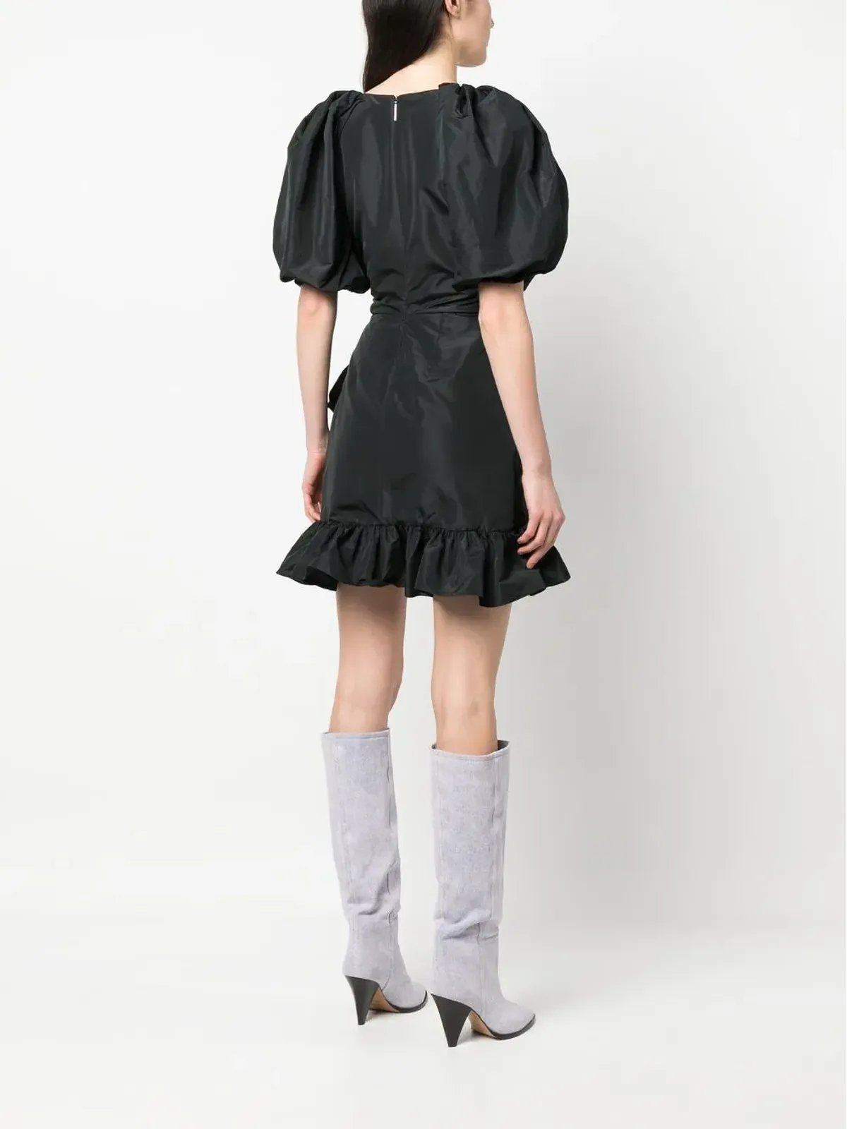 MSGM パフスリーブ ラップドレス - 画像4