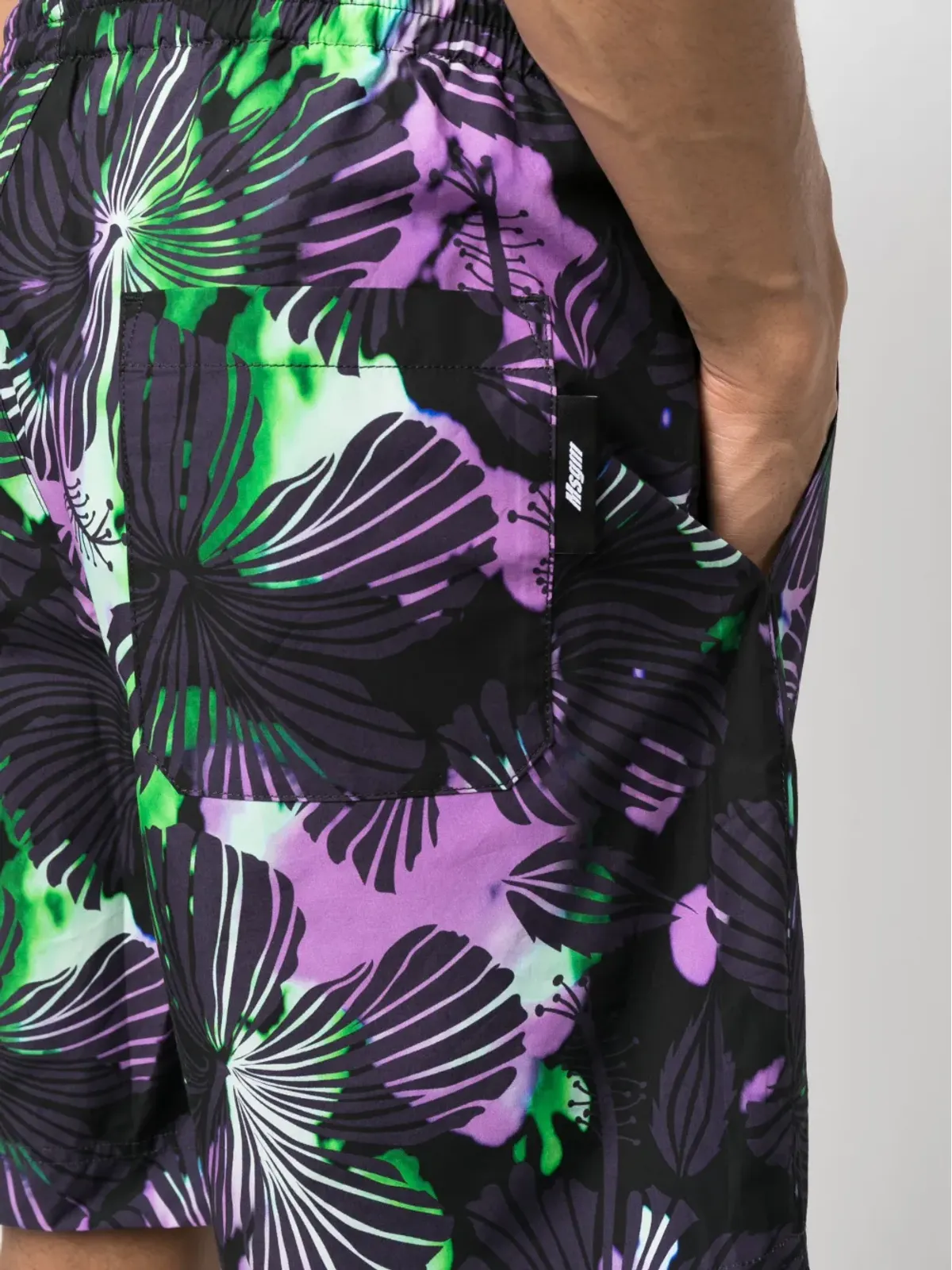 MSGM 抽象柄コットン バミューダショーツ - 画像5