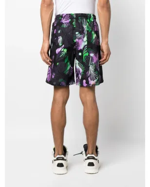 MSGM 抽象柄コットン バミューダショーツ - サムネイル4