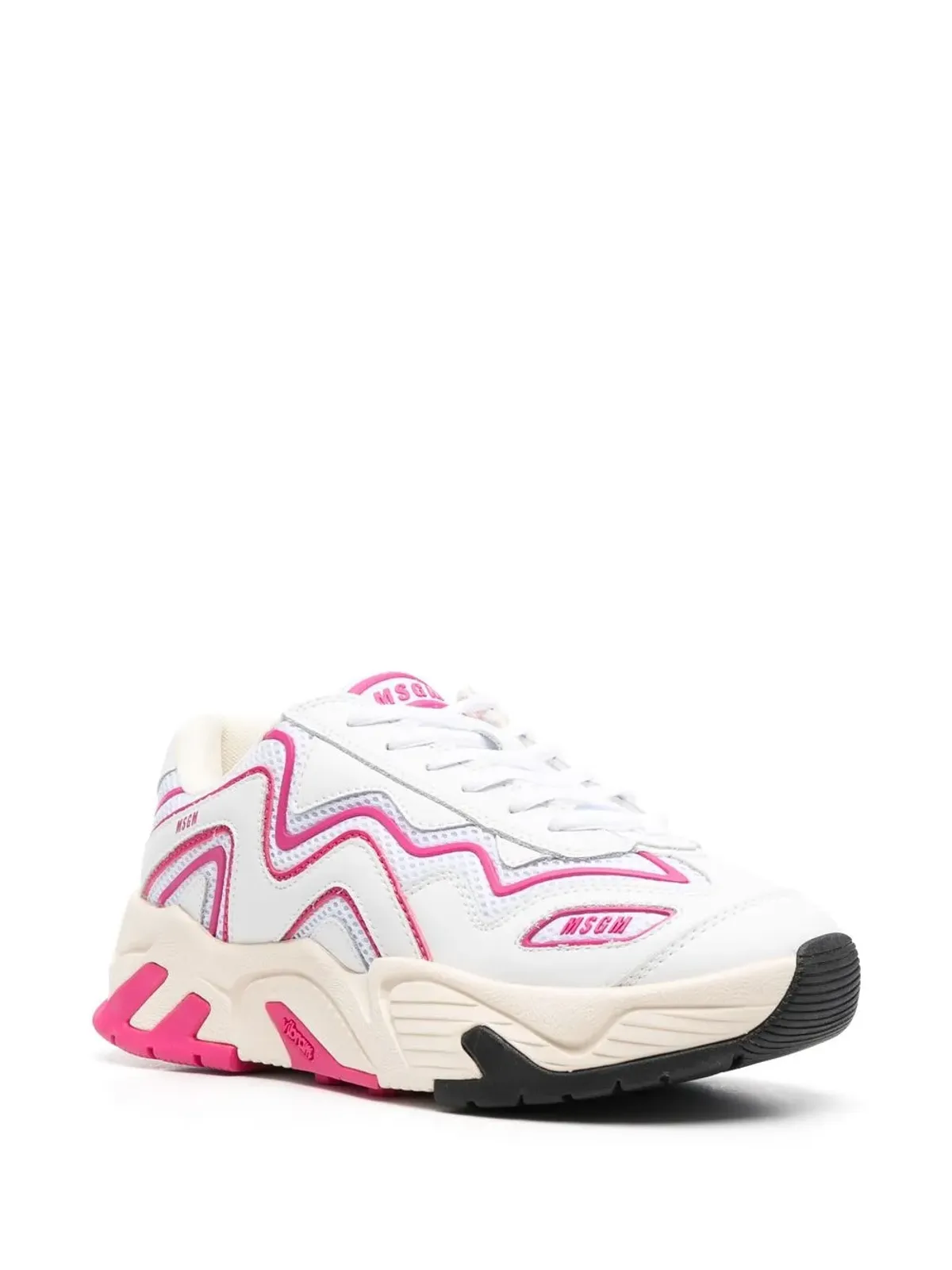 MSGM パネルド ロートップスニーカー - 画像2