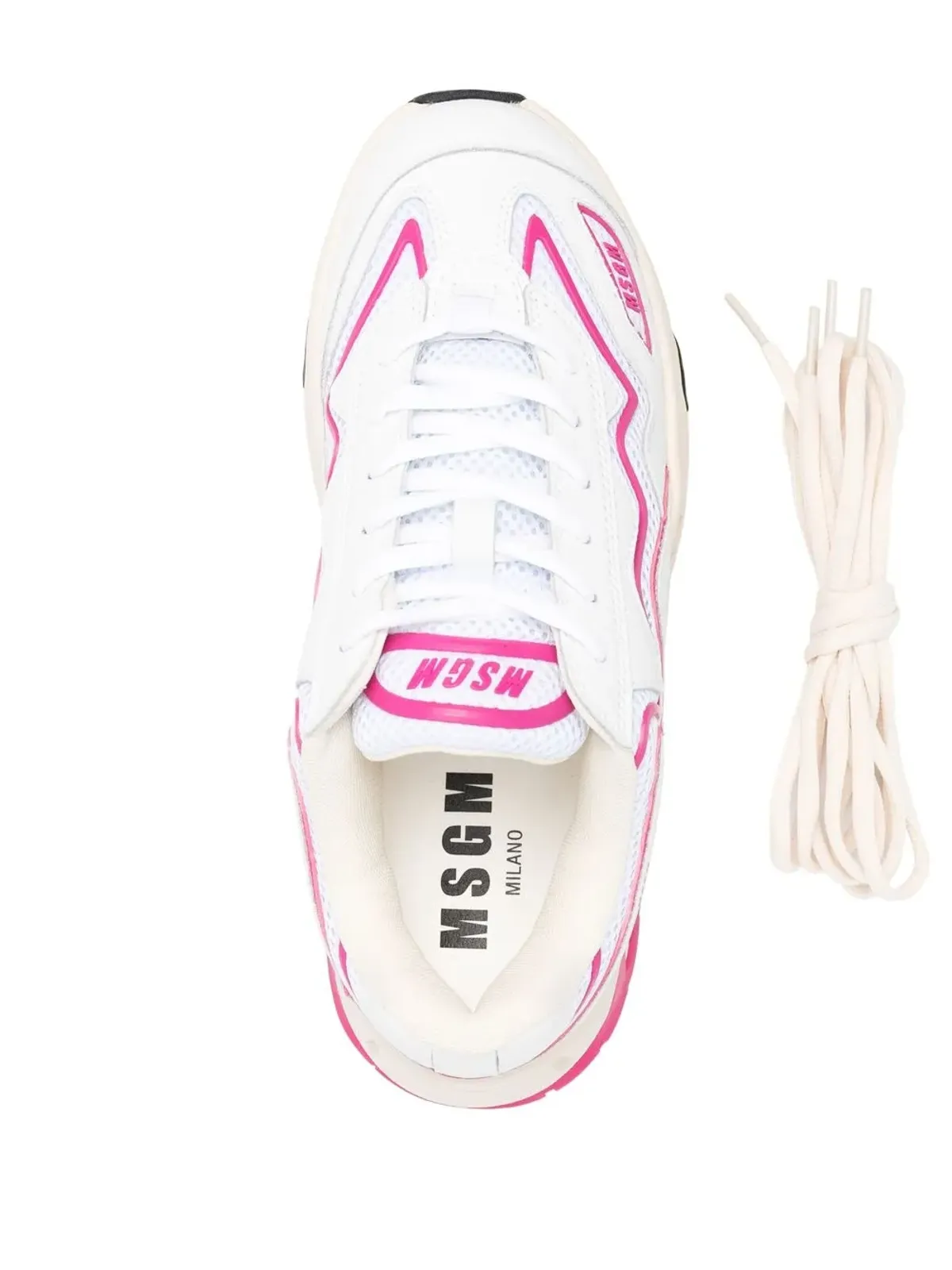 MSGM パネルド ロートップスニーカー - 画像4