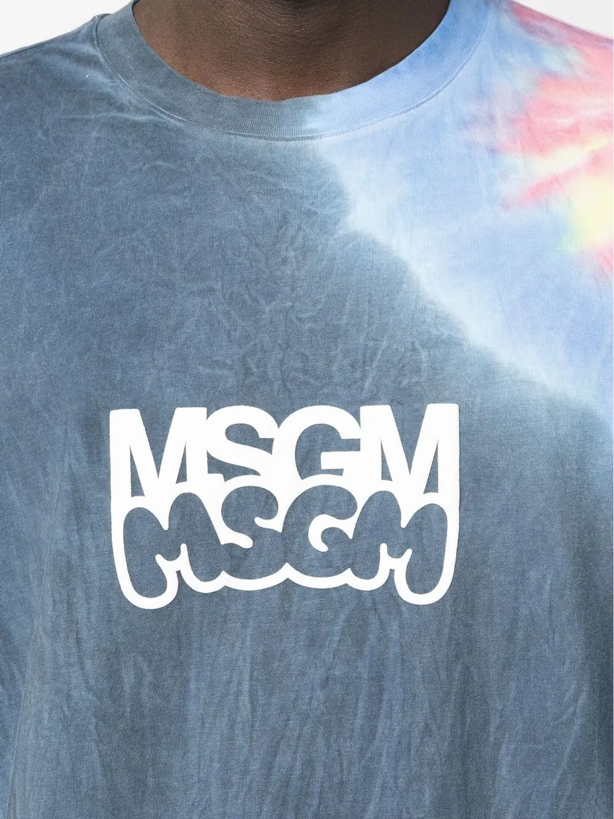 MSGM ロゴプリント タイダイTシャツ - 画像5