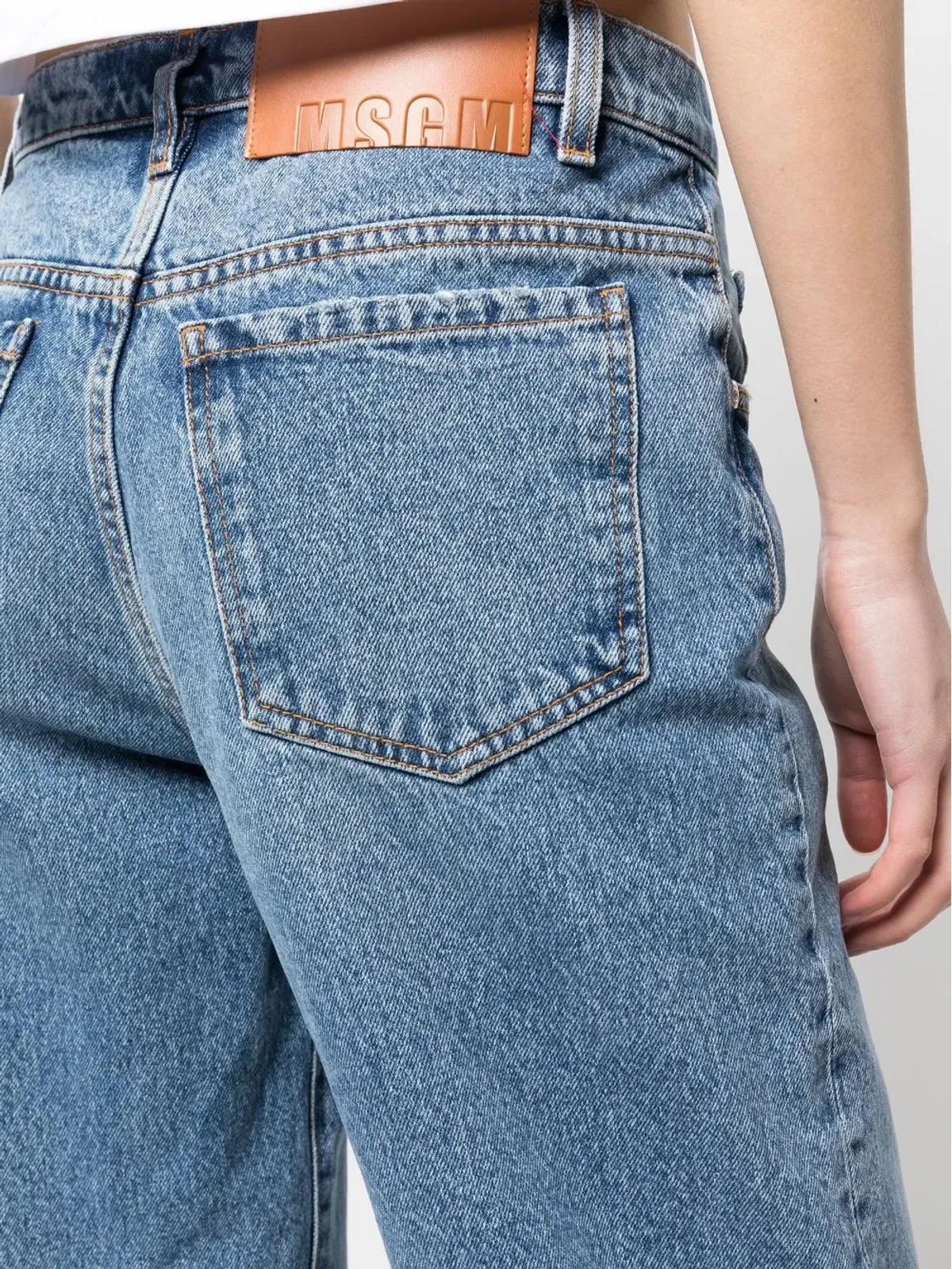 MSGM ストレートレッグデニムジーンズ - ブルー - 画像5