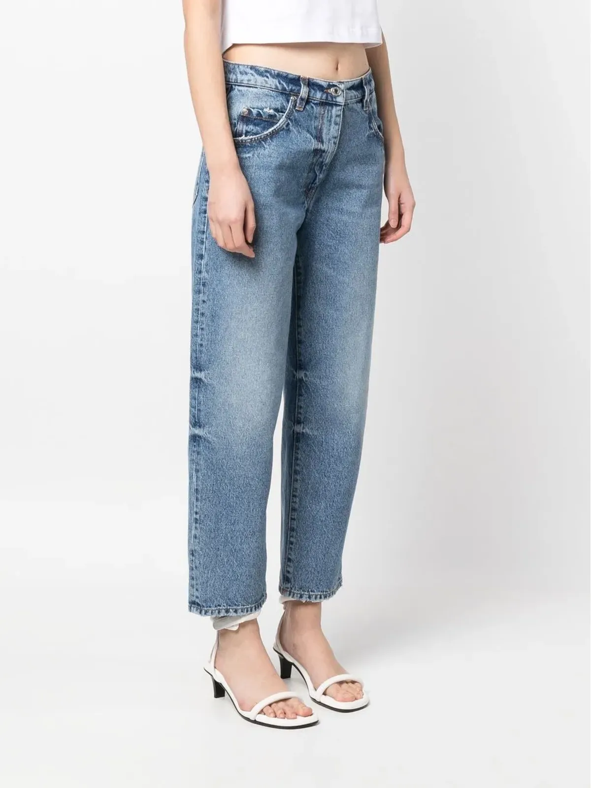MSGM ストレートレッグデニムジーンズ - ブルー - 画像3