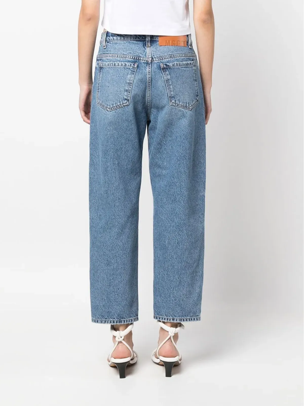 MSGM ストレートレッグデニムジーンズ - ブルー - 画像4