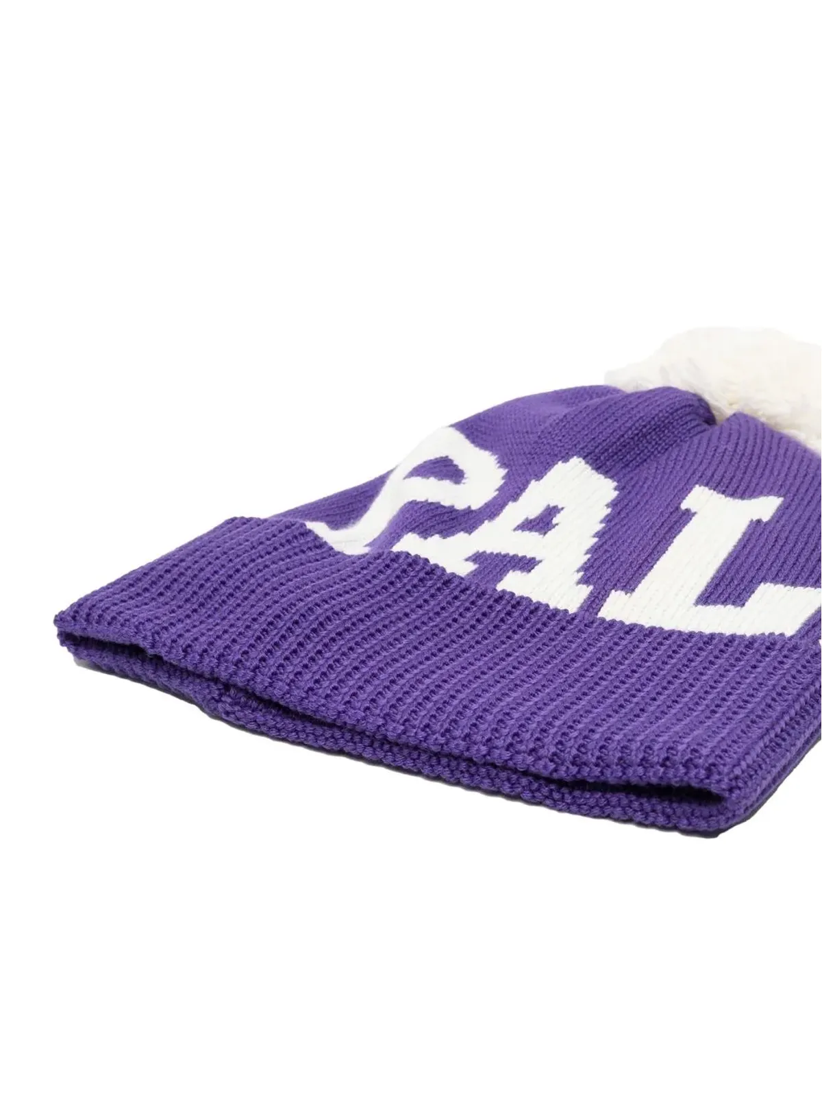 Palm Angels ロゴ入りニット帽ポンポン付き - 画像2
