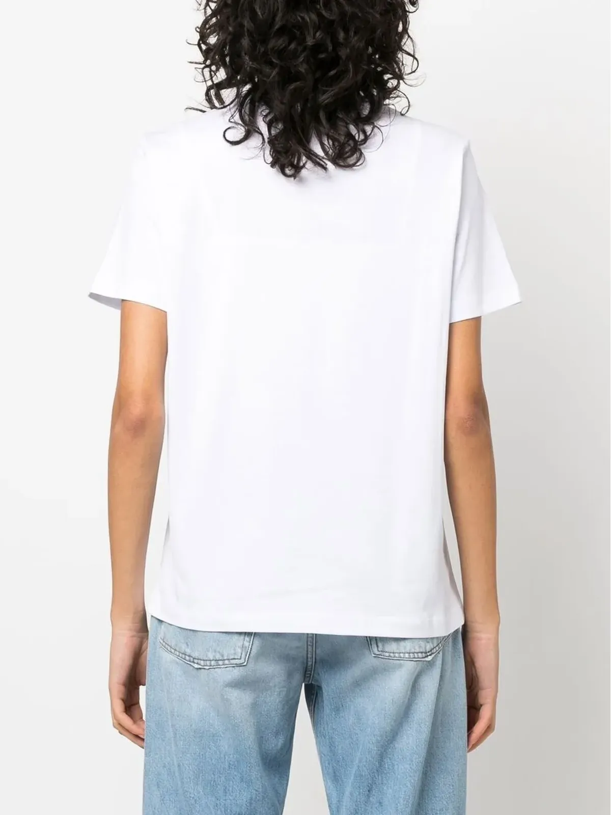 MSGM ロゴプリントグリッターTシャツ - 画像4