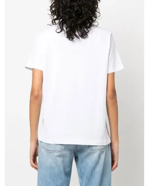 MSGM ロゴプリントグリッターTシャツ - サムネイル4