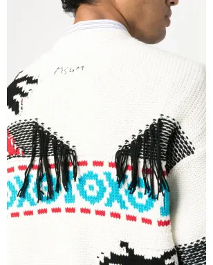 MSGM パターン入りインターシャニット カーディガン - サムネイル5