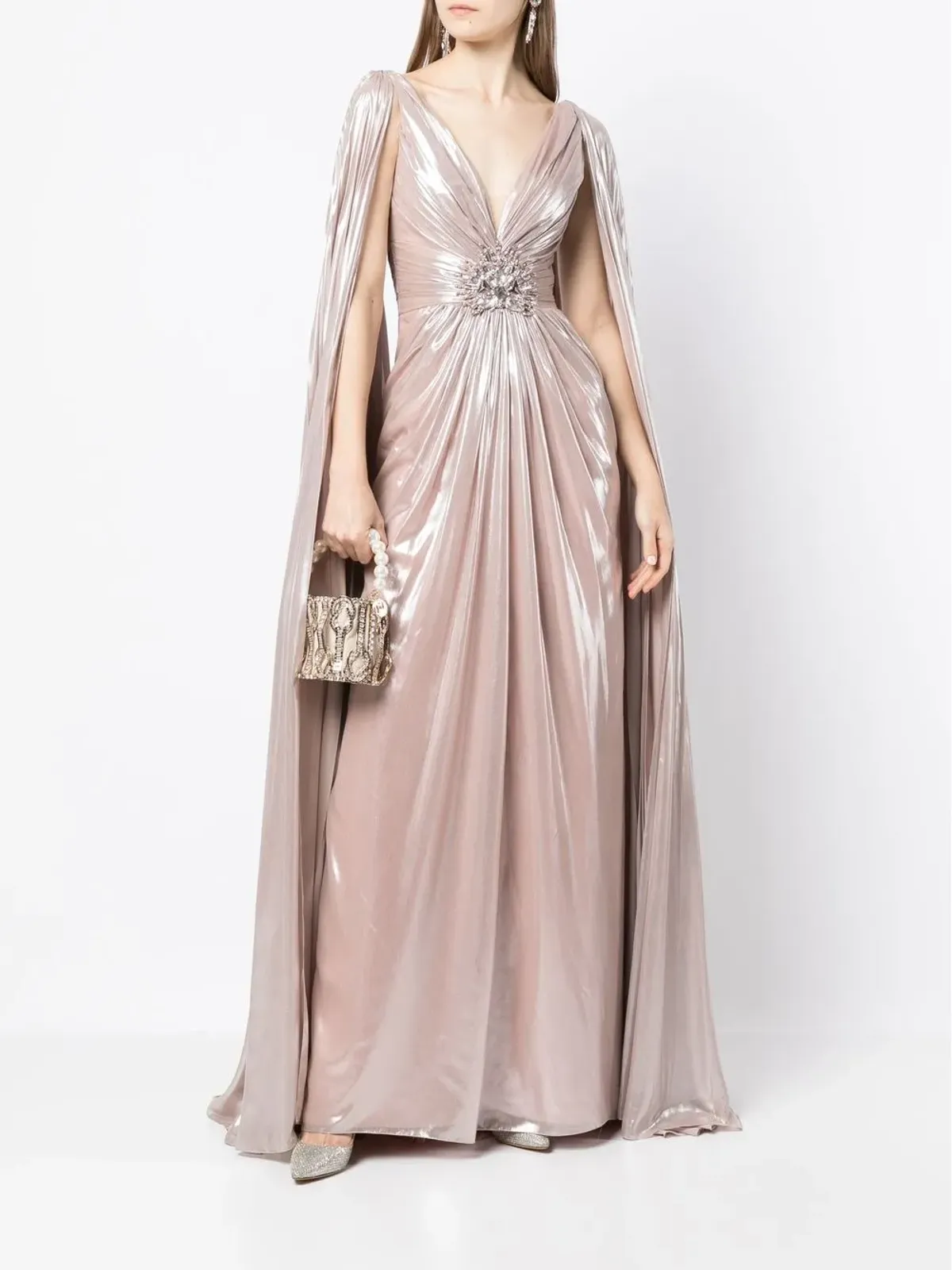 Jenny Packham Celia ケープスリーブガウン - 画像2