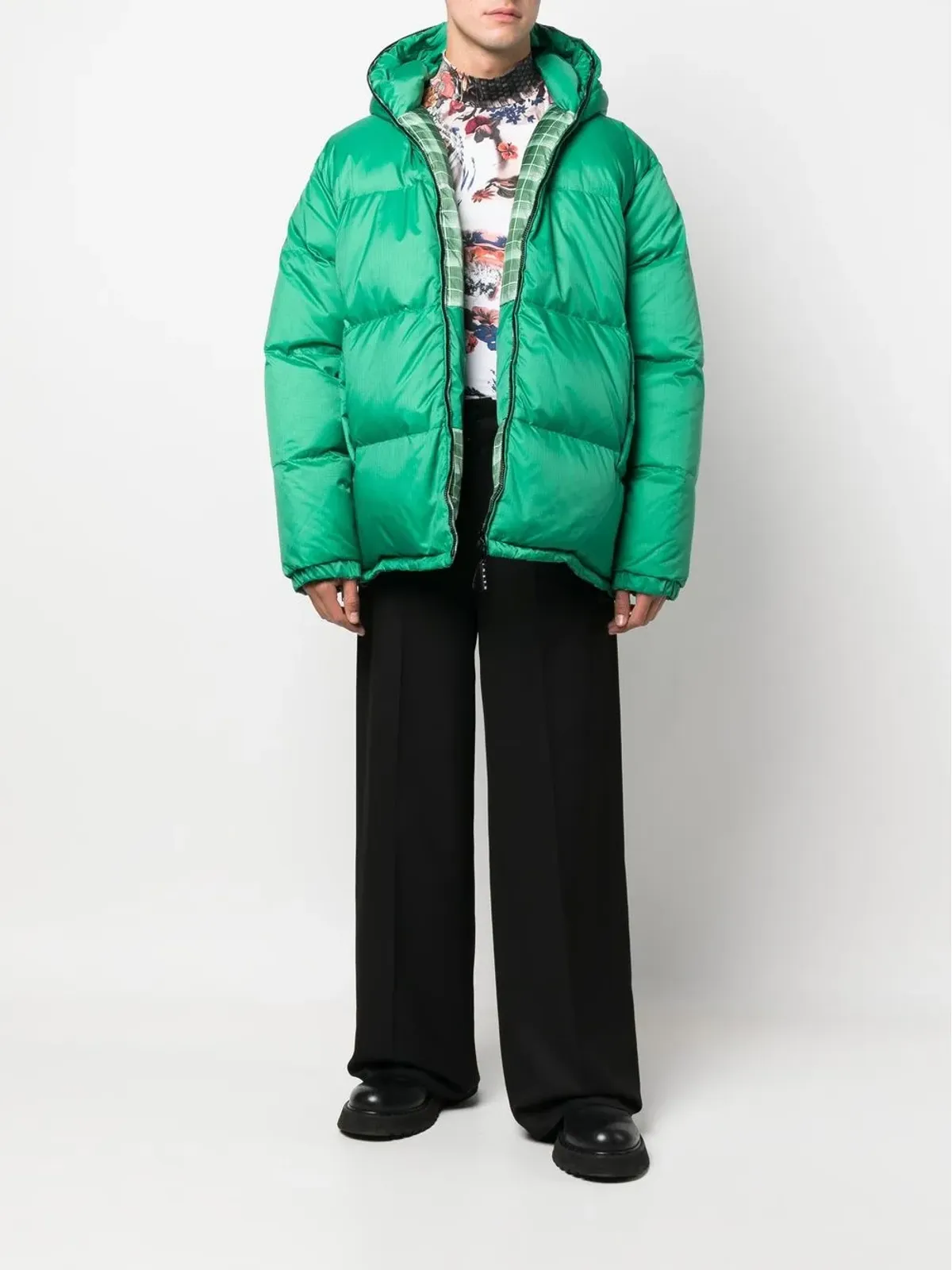 Marni リバーシブルパディッドフード付きコート - 画像2