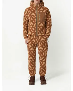 Burberry モノグラム フリースジャカード トラックパンツ - サムネイル2