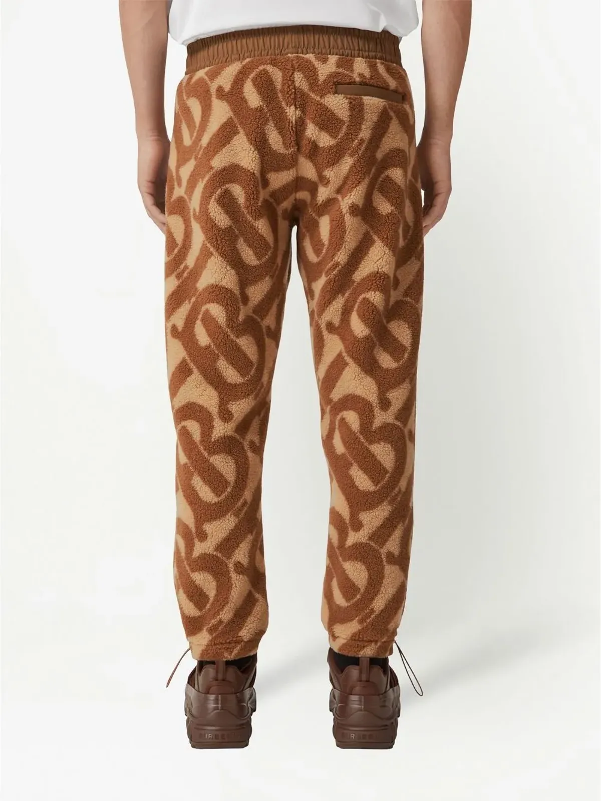 Burberry モノグラム フリースジャカード トラックパンツ - 画像4