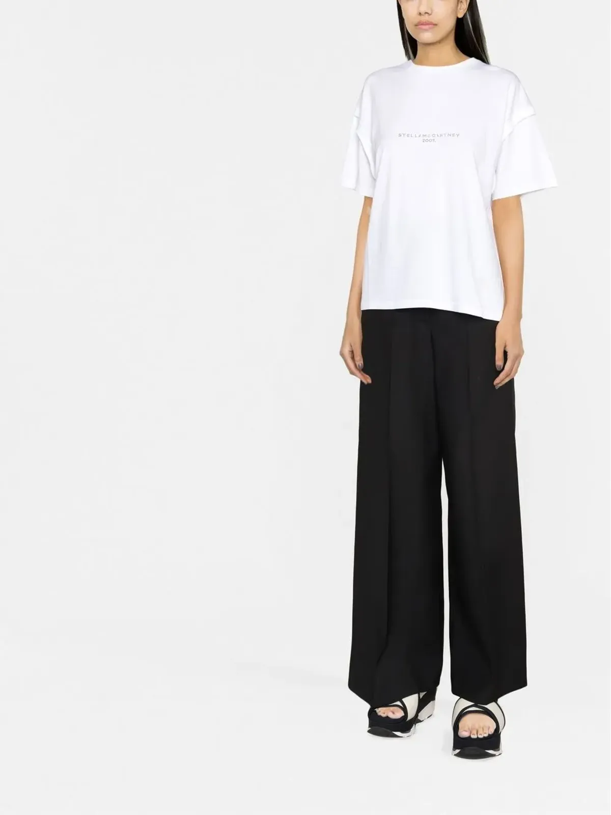 Stella McCartney スパンコール付きロゴTシャツ - 画像2