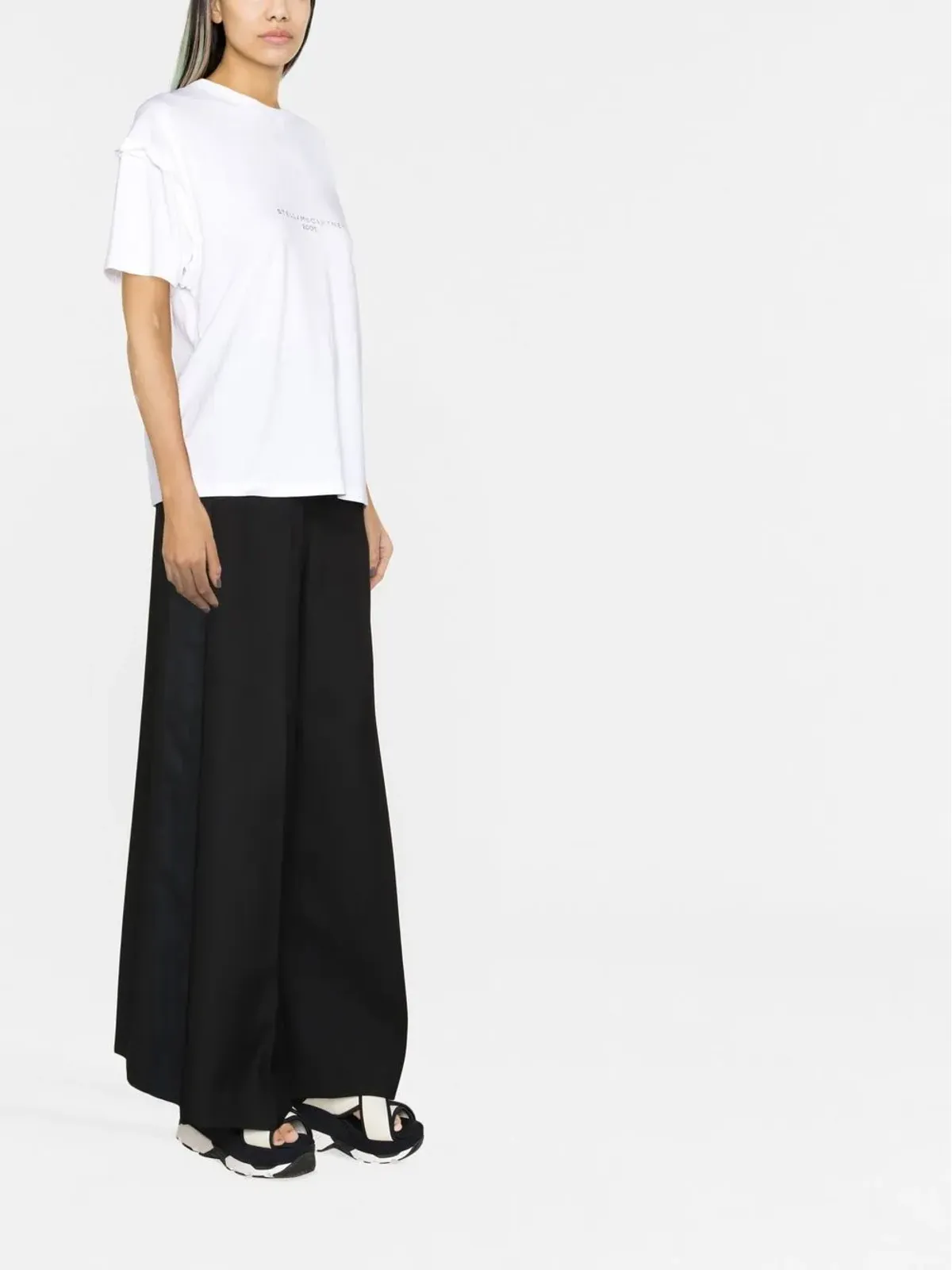 Stella McCartney スパンコール付きロゴTシャツ - 画像3
