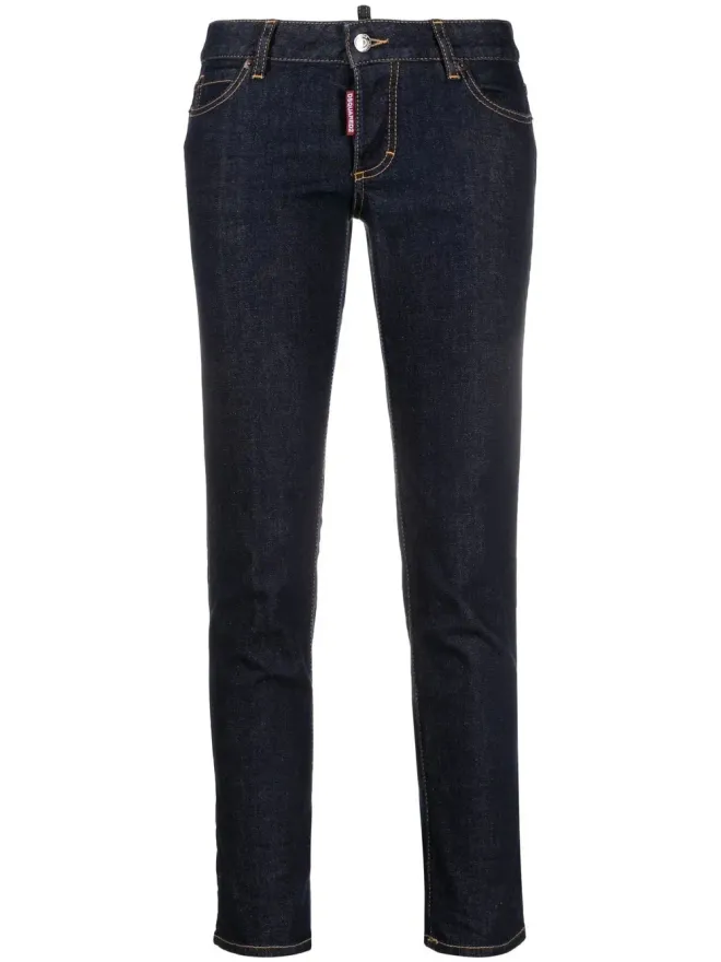 Dsquared2 DSQUARED2 クロップド・スリムフィットジーンズ - ブルーの商品画像
