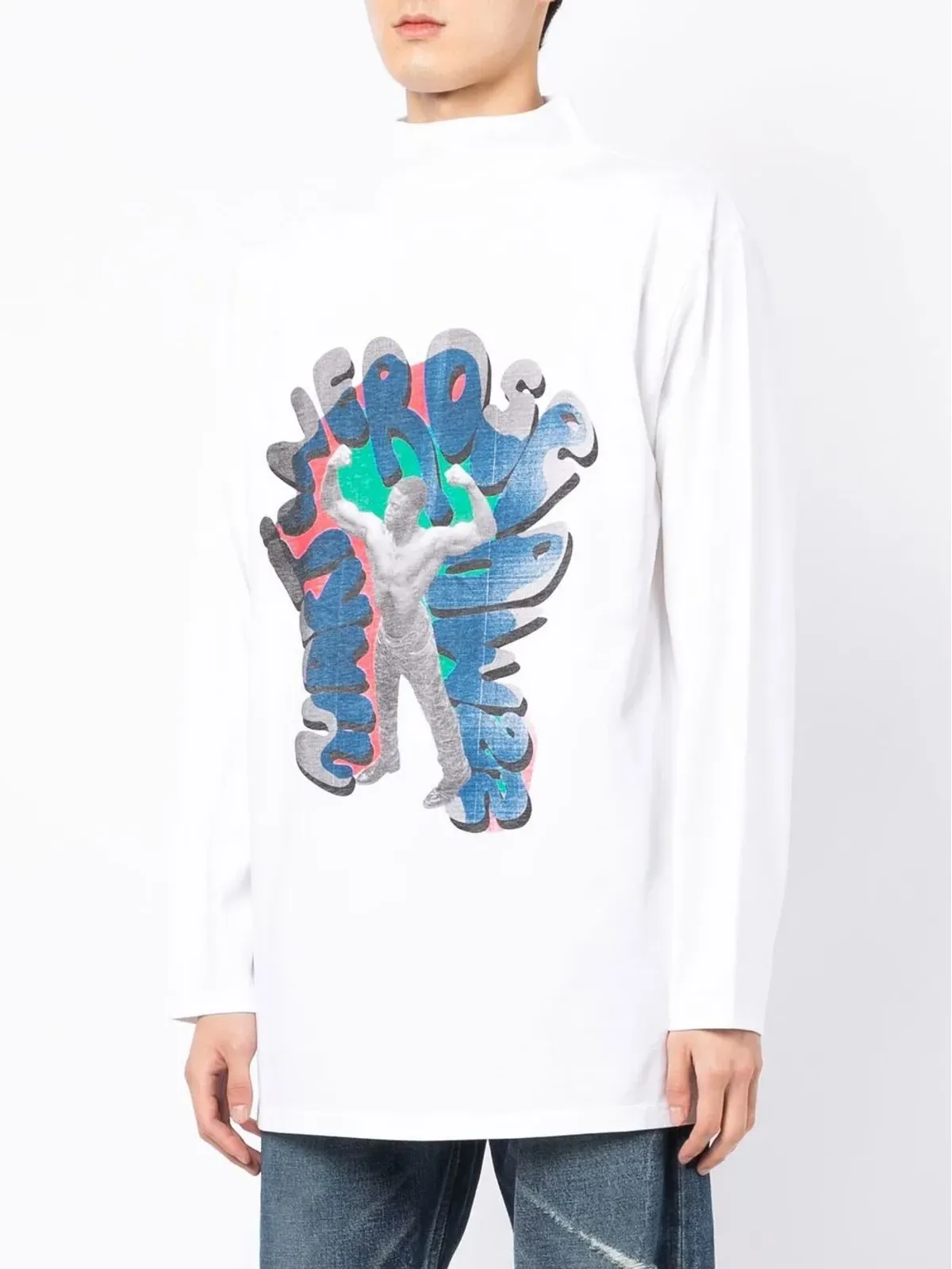 Martine Rose 長袖グラフィックTシャツ - 画像3