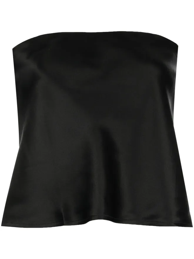 Reformation Reformation Spritz シルクトップ - ブラックの商品画像