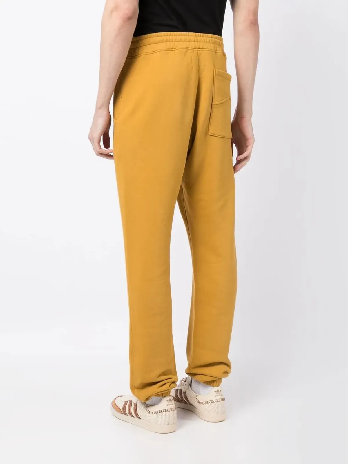 RHUDE 刺繍ロゴ ドローコード付き トラックパンツ - イエロー - 画像4