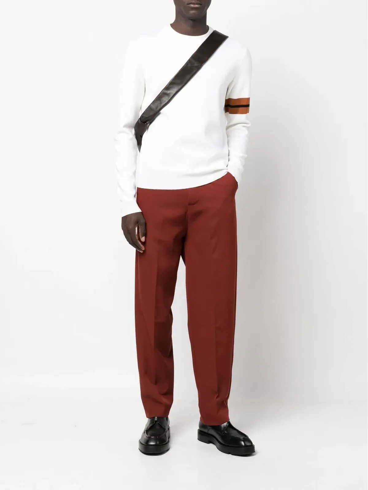 Zegna サイドストライプディテール セーター - 画像2
