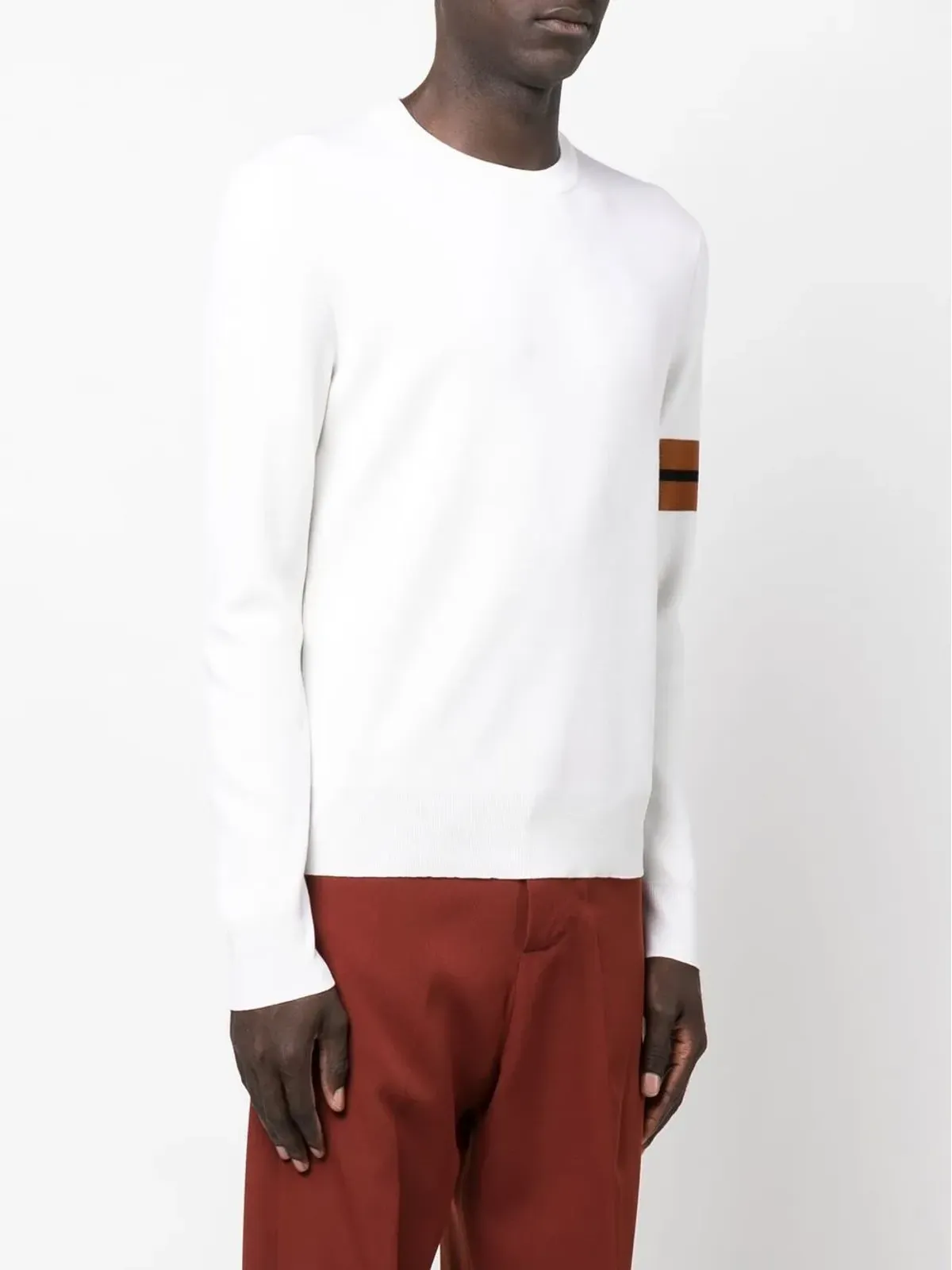 Zegna サイドストライプディテール セーター - 画像3
