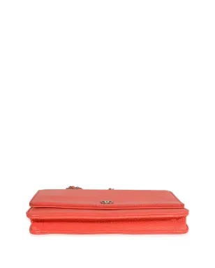CHANEL Pre-Owned CCウォレット・オン・チェーン - オレンジ - サムネイル5
