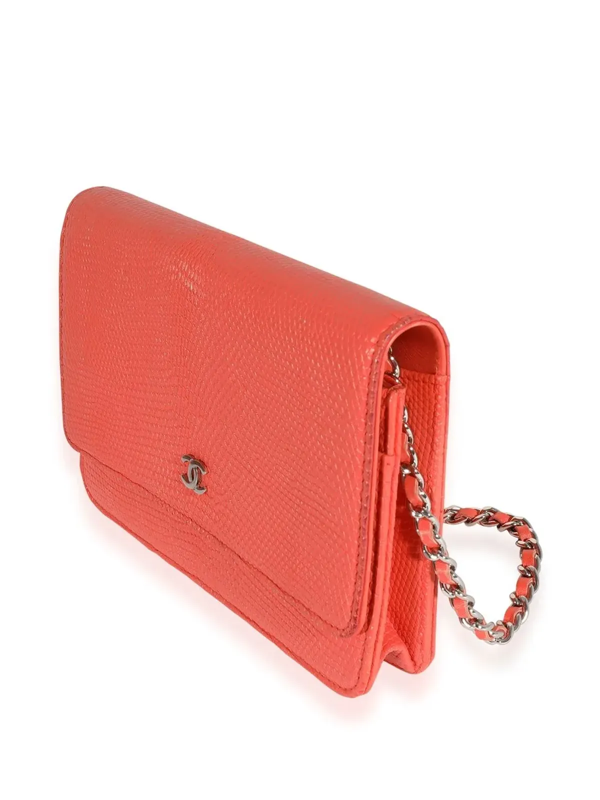 CHANEL Pre-Owned CCウォレット・オン・チェーン - オレンジ - 画像3