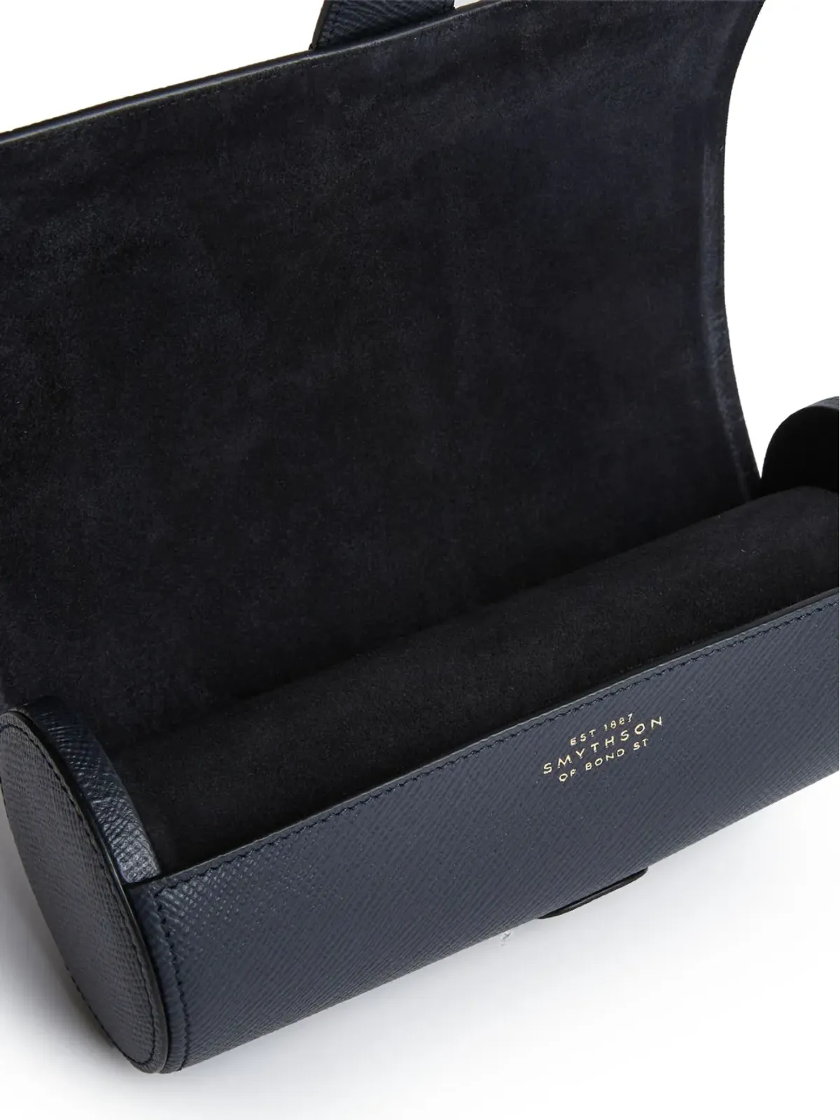 Smythson パナマレザー 3ウォッチ ロール - Blue - 画像4