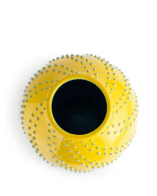 Nuove Forme テクスチャード曲線セラミック花瓶 - イエロー - サムネイル3