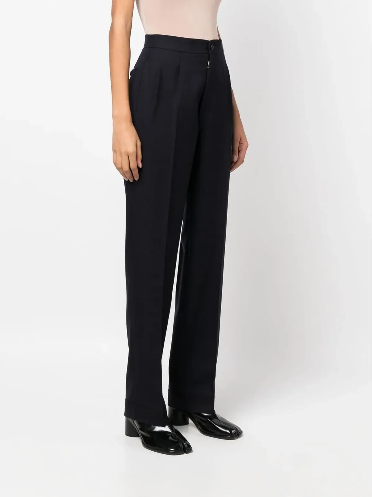 Maison Margiela ヘリンボーン柄ウールパンツ - 画像3