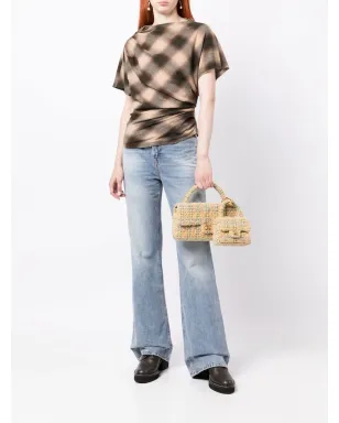 CHANEL Pre-Owned ツイード クラシック フラップ ツーインワン ハンドバッグ セット - イエロー - サムネイル2