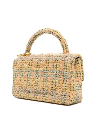 CHANEL Pre-Owned ツイード クラシック フラップ ツーインワン ハンドバッグ セット - イエロー - サムネイル3