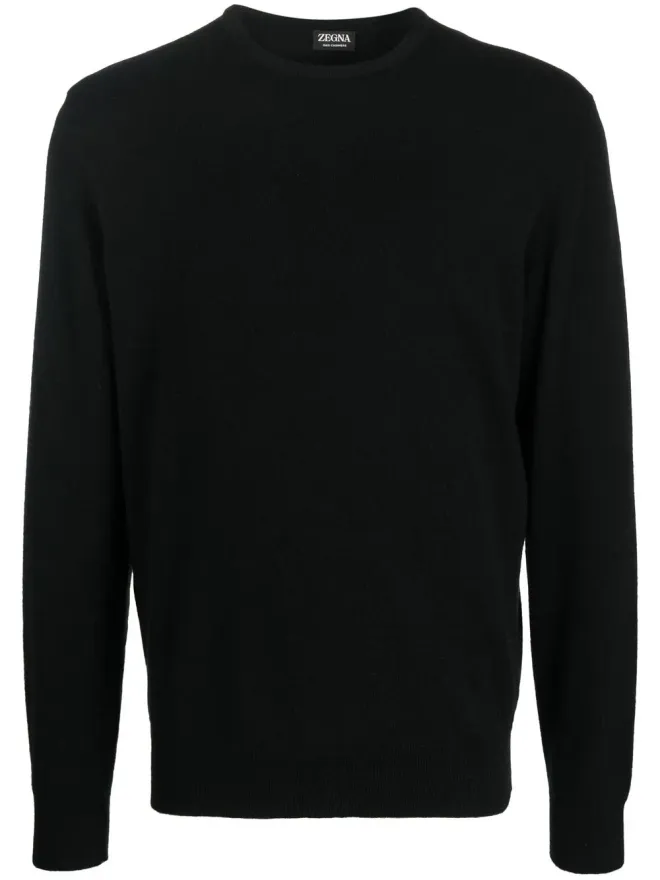 ZEGNA Zegna クルーネック カシミヤセーター - ブラックの商品画像