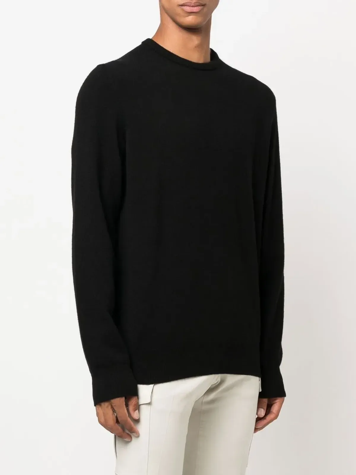 Zegna クルーネック カシミヤセーター - ブラック - 画像3