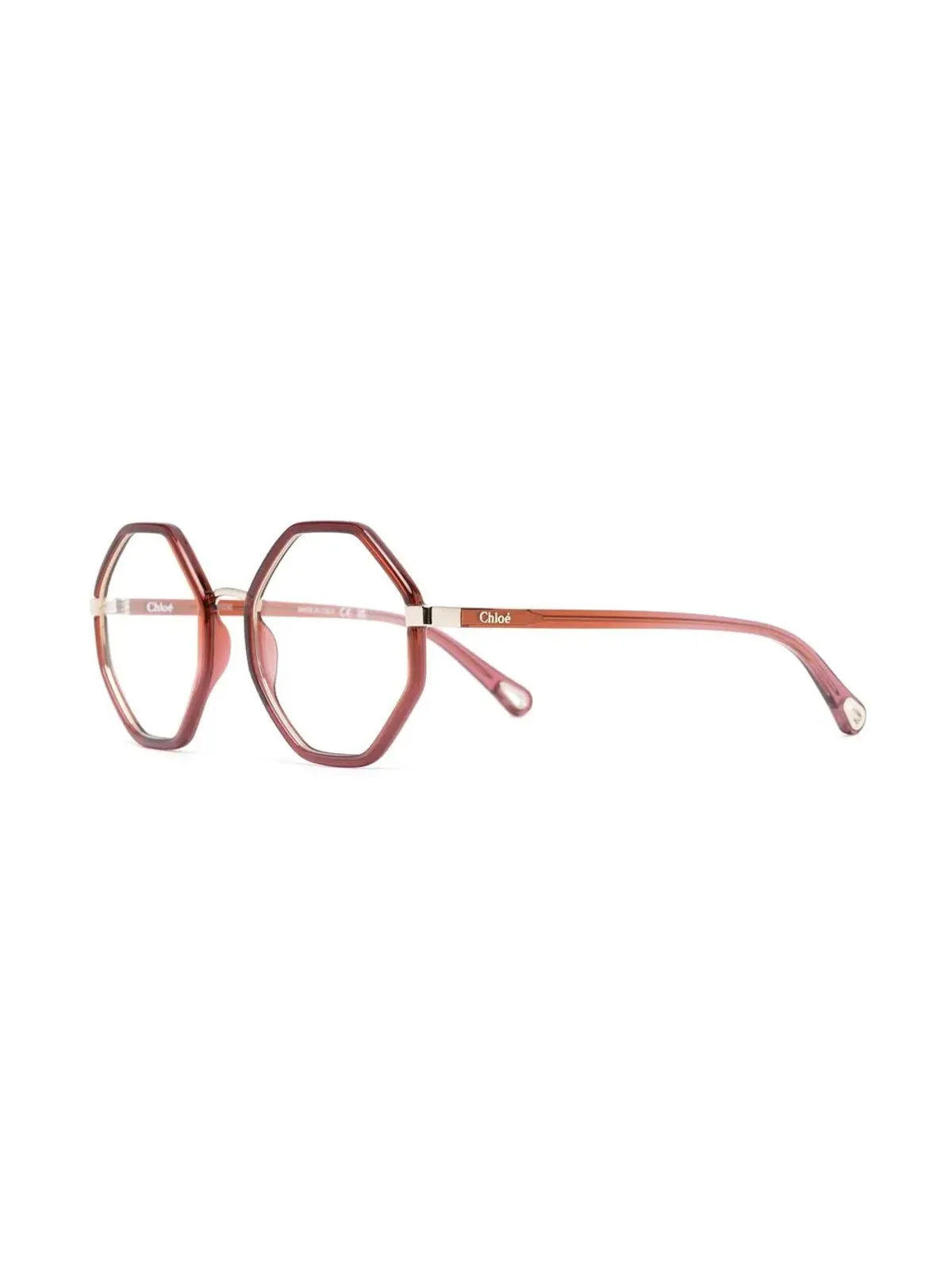 Chloé Eyewear 六角形フレーム眼鏡 - 画像2