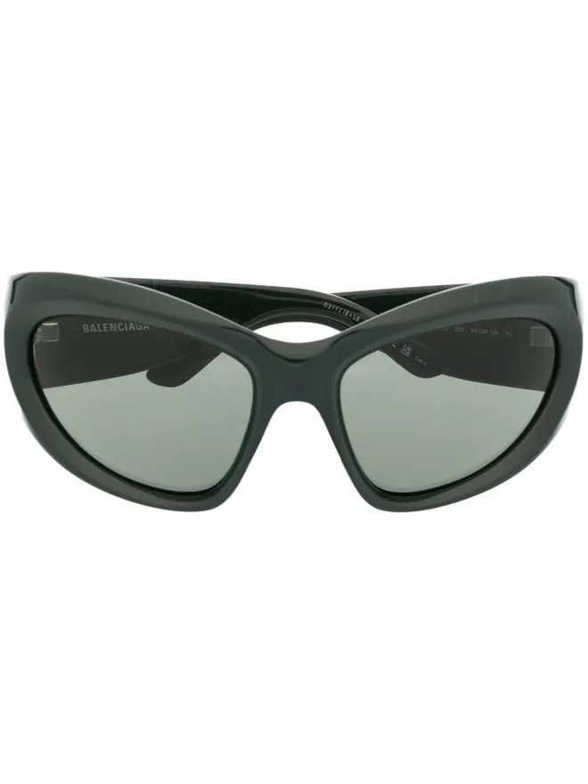 Balenciaga Eyewear Balenciaga Eyewear グラデーションレンズのキャットアイサングラス - グリーンの商品画像