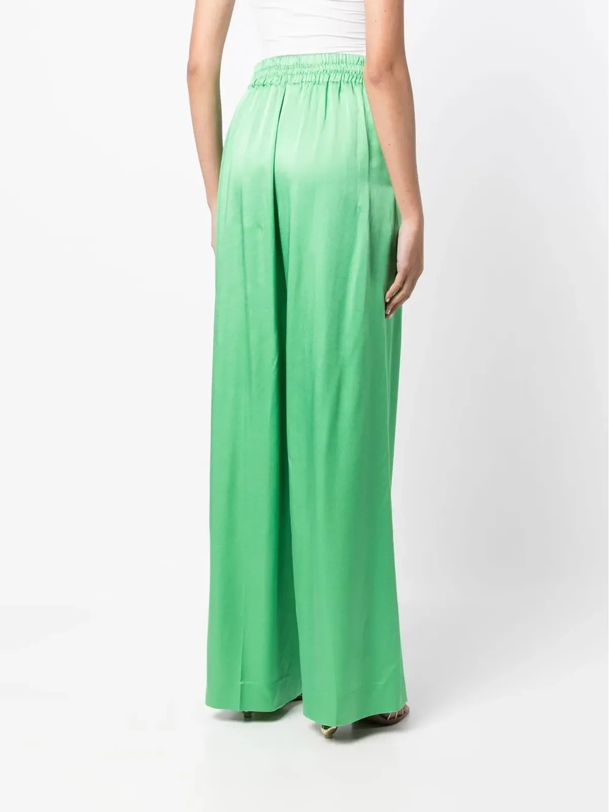 Oscar de la Renta ウエストゴム入りワイドレッグパンツ - 画像4