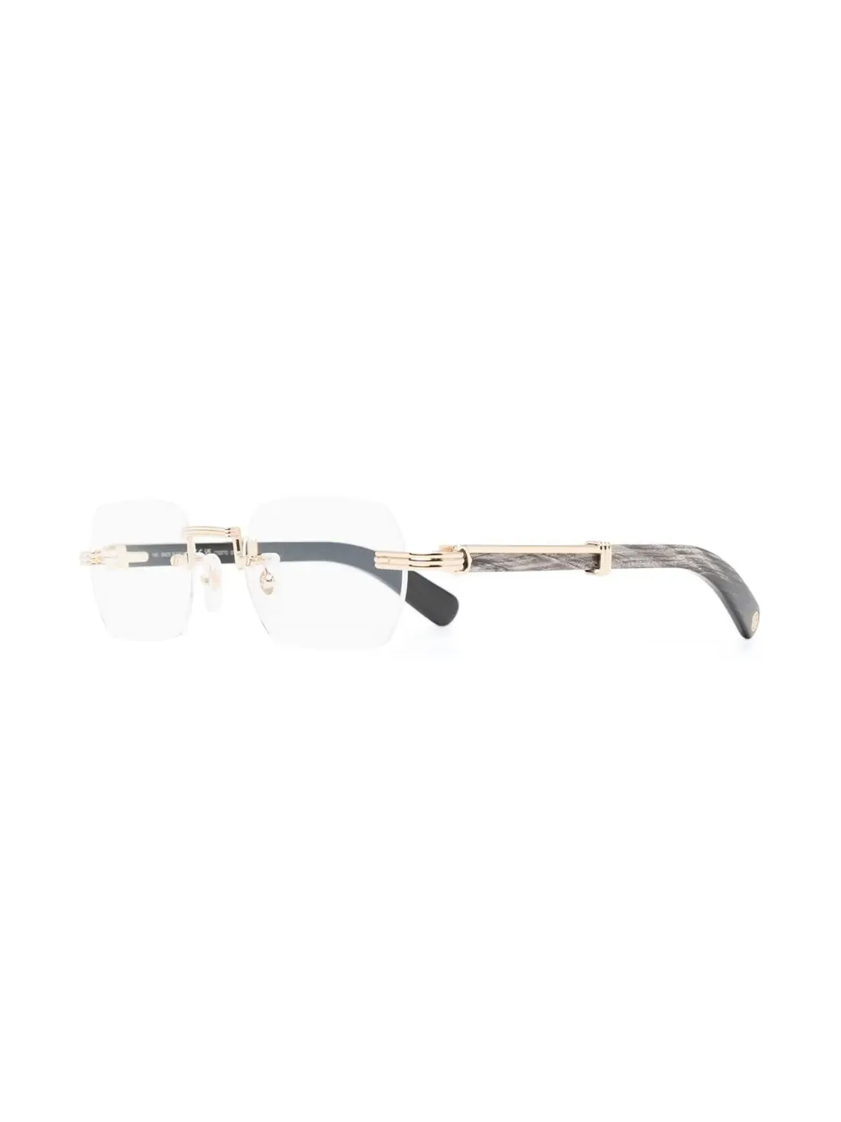Cartier Eyewear フレームレス長方形メガネ - 画像2