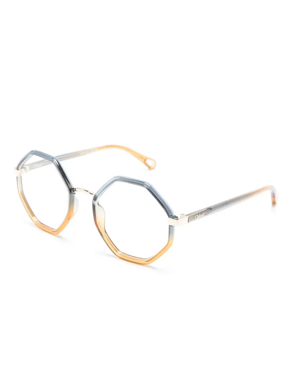 Chloé Eyewear グラデーション幾何学フレーム眼鏡 - 画像2