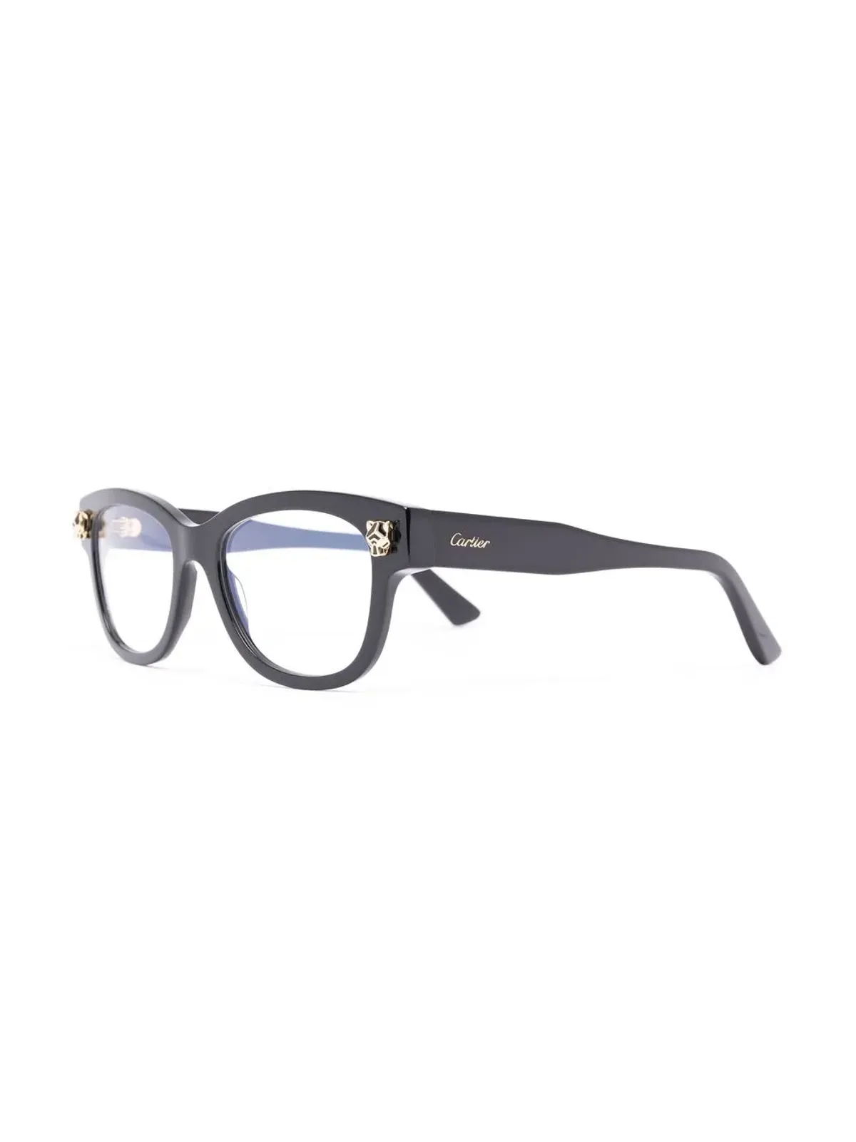Cartier Eyewear パンサー・プラーク レクタンギュラーフレーム眼鏡 - 画像2