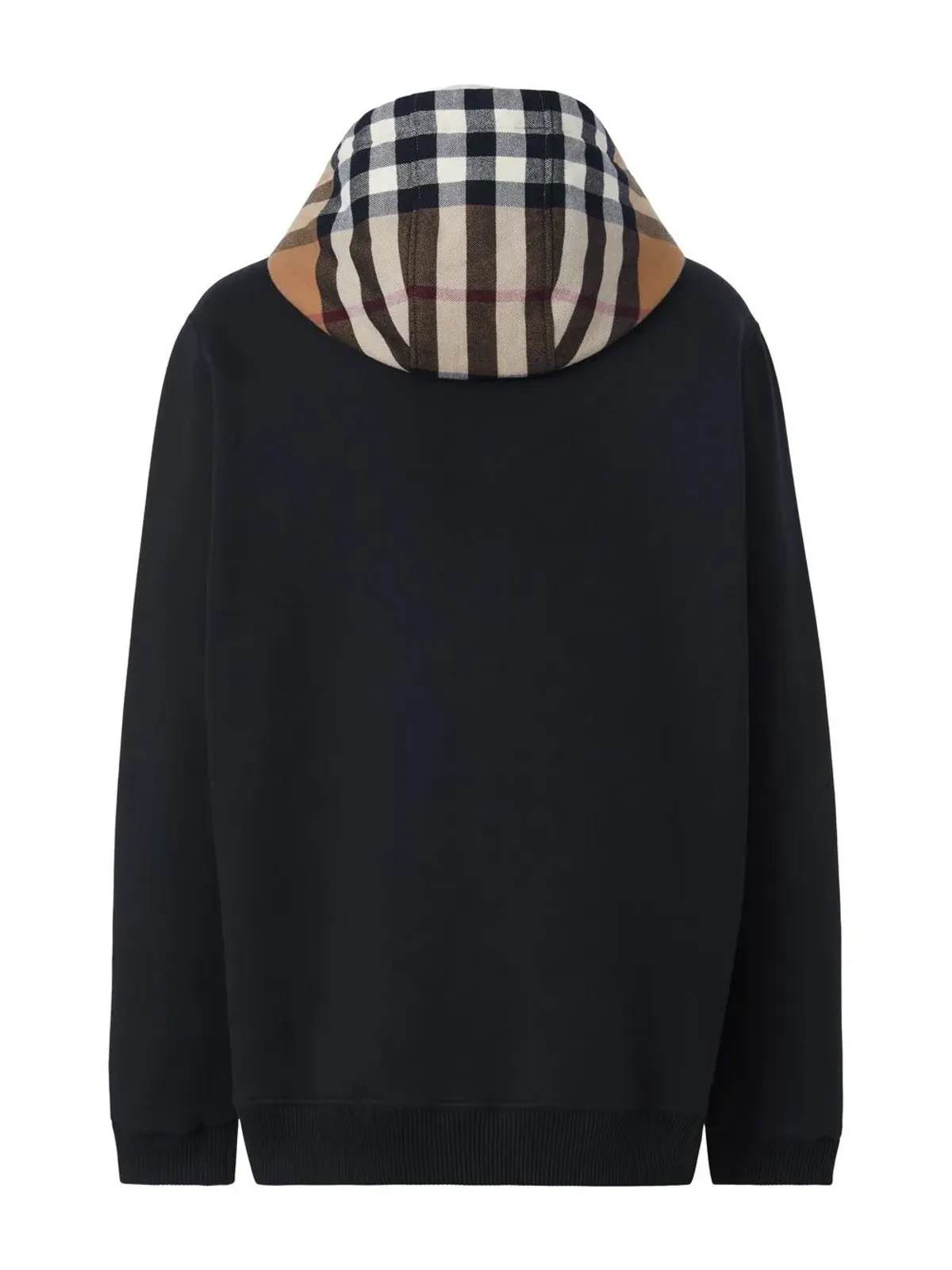 Burberry チェック柄ジップアップフーディー - 画像2