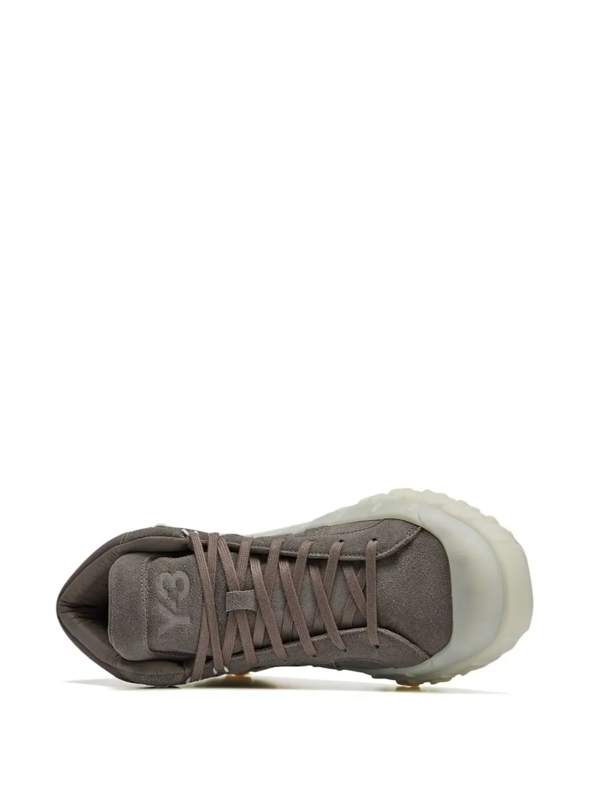 Y-3 GR.1P ハイカットスニーカー ブラウン - 画像4