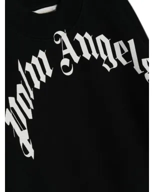 Palm Angels Kids ロゴプリント クルーネック スウェットシャツ - サムネイル3