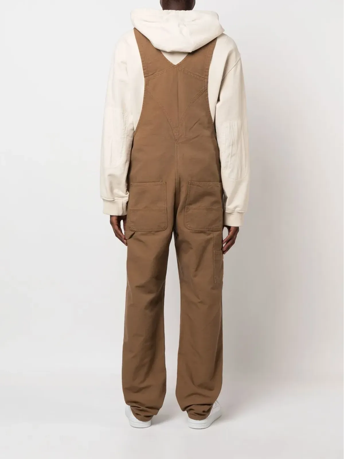Carhartt WIP ロゴパッチ付きストレートレッグ ダンガリーオーバーオール - 画像4