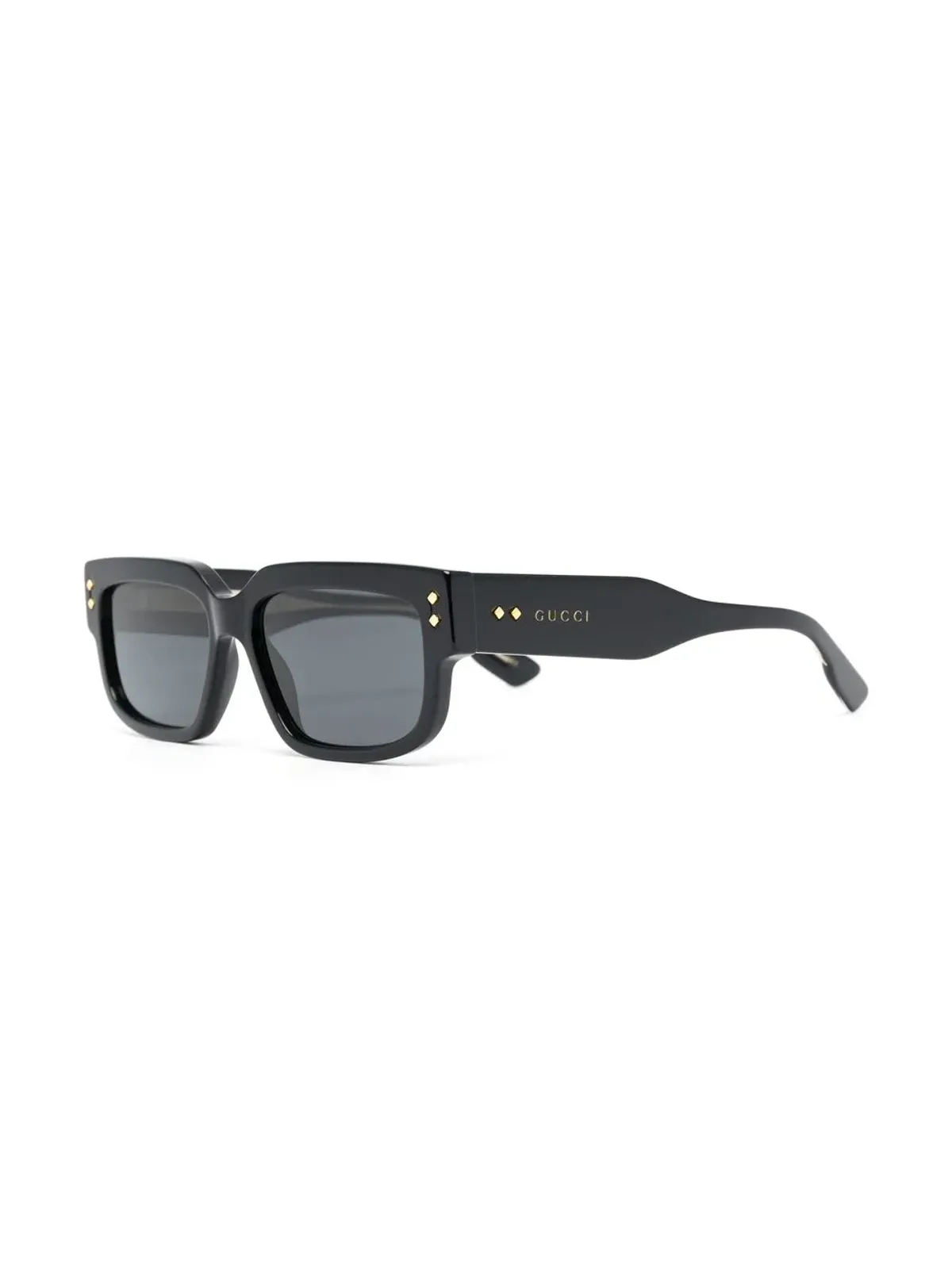 Gucci Eyewear レクタングルフレーム ティンテッド サングラス - 画像2