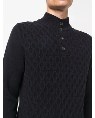 Corneliani ケーブルニット長袖セーター - サムネイル5