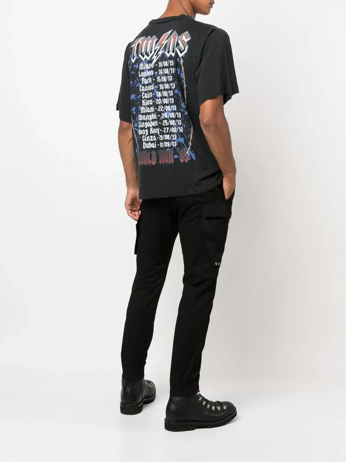 DSQUARED2 ロゴ入りクルーネックTシャツ - グレー - 画像2